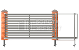 Ворота раздвижные Hormann 3500×2500 ВЭ-4662